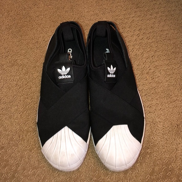 black adidas no laces